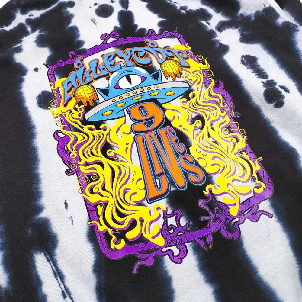 ALLEYCVT - OTHER SIDE TIE DYE HOODIE alleycut size XL Xlarge
